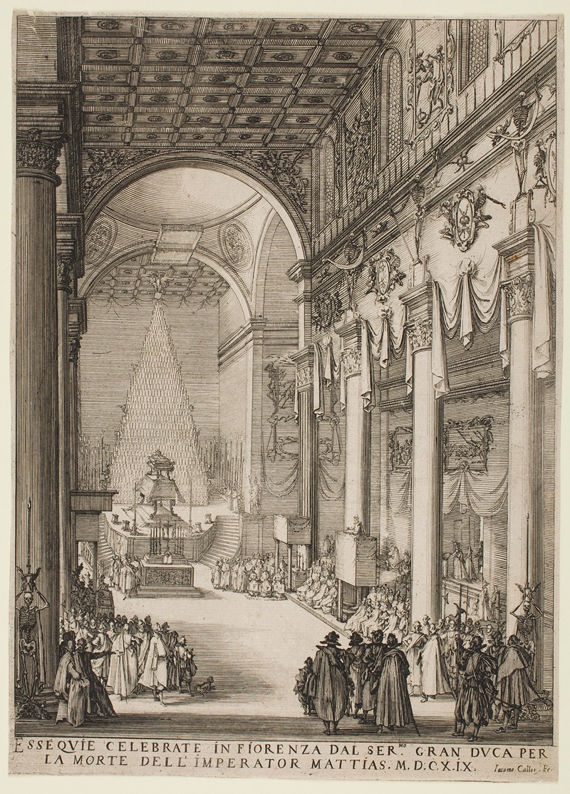 Jacques Callot - The Catafalque of the Emperor Matthias
