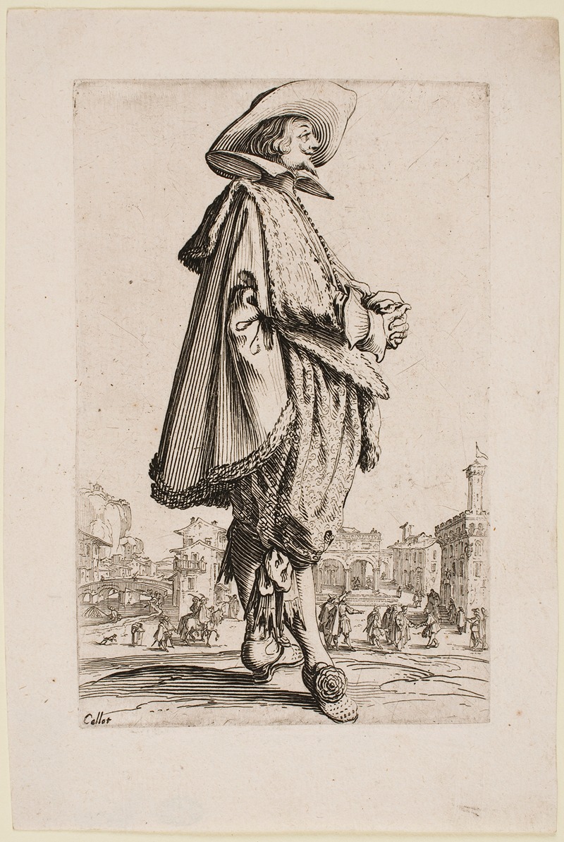 Jacques Callot - The Nobility of Lorraine – Gentleman with Hands Clasped