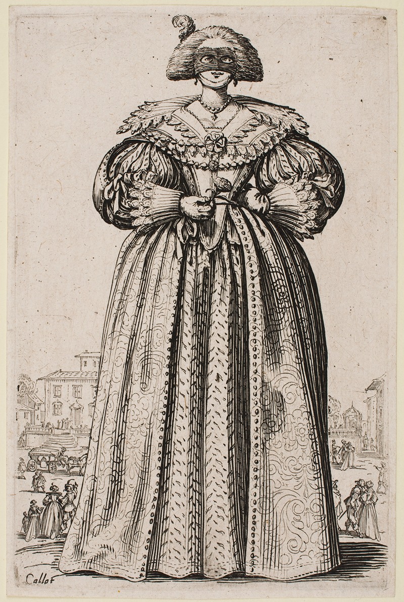 Jacques Callot - The Nobility of Lorraine – Masked Lady