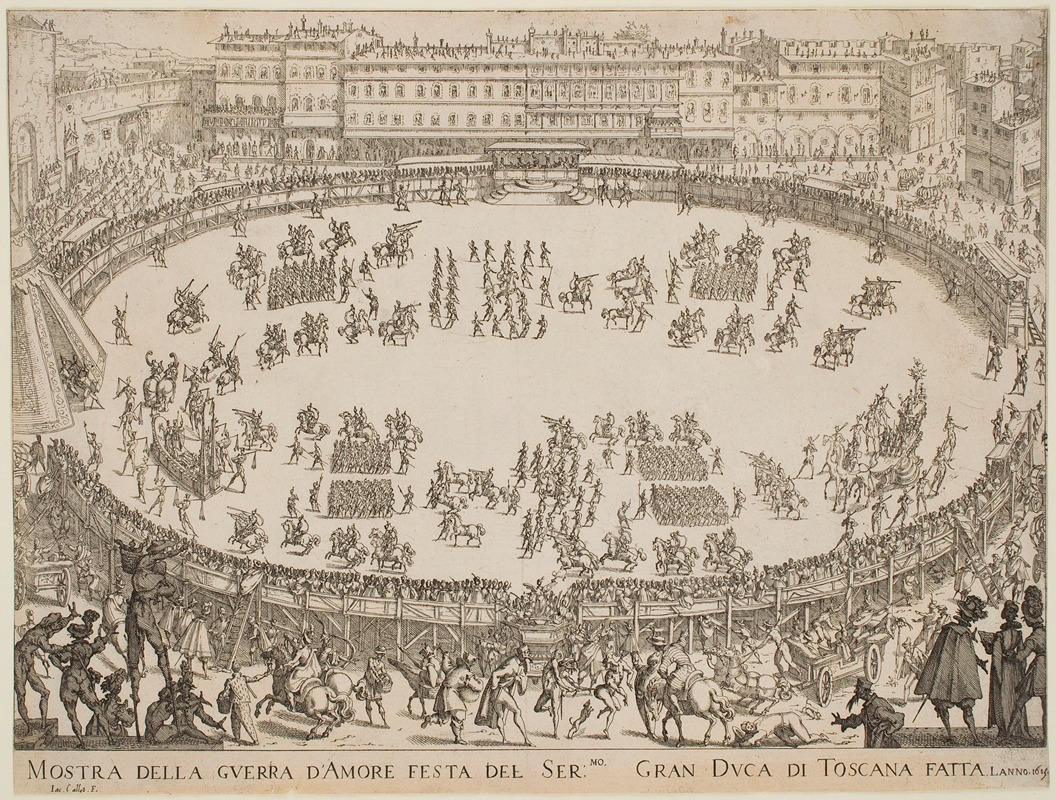 Jacques Callot - The War of Love – The Parade Entrance of Africa and Asia