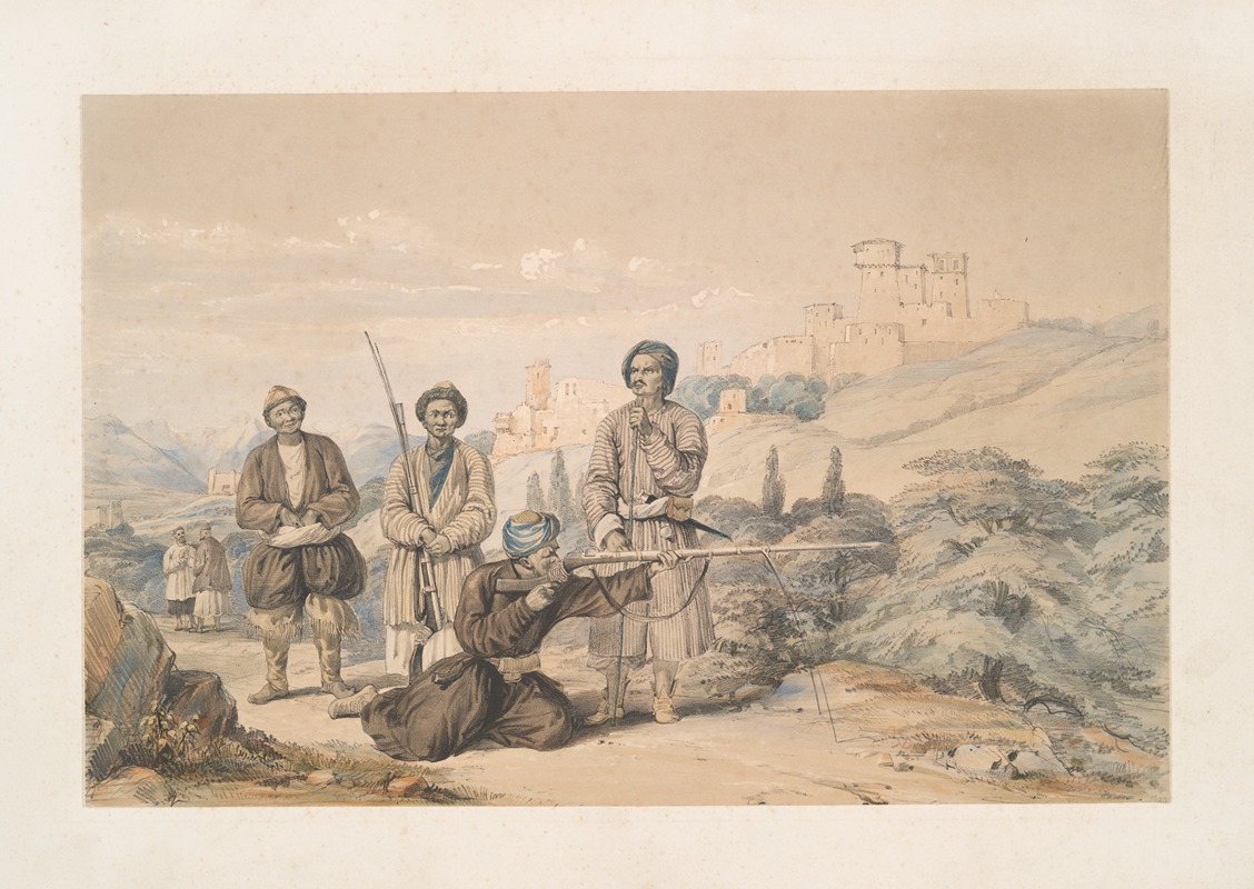 James Atkinson - Perganeh, near Istalif; Huzzareh’s firing with Juzzaeels