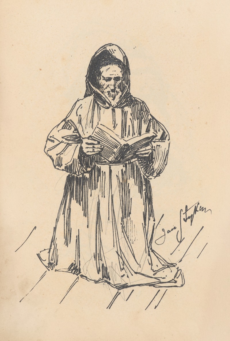 Jan Styka - Czytający mnich