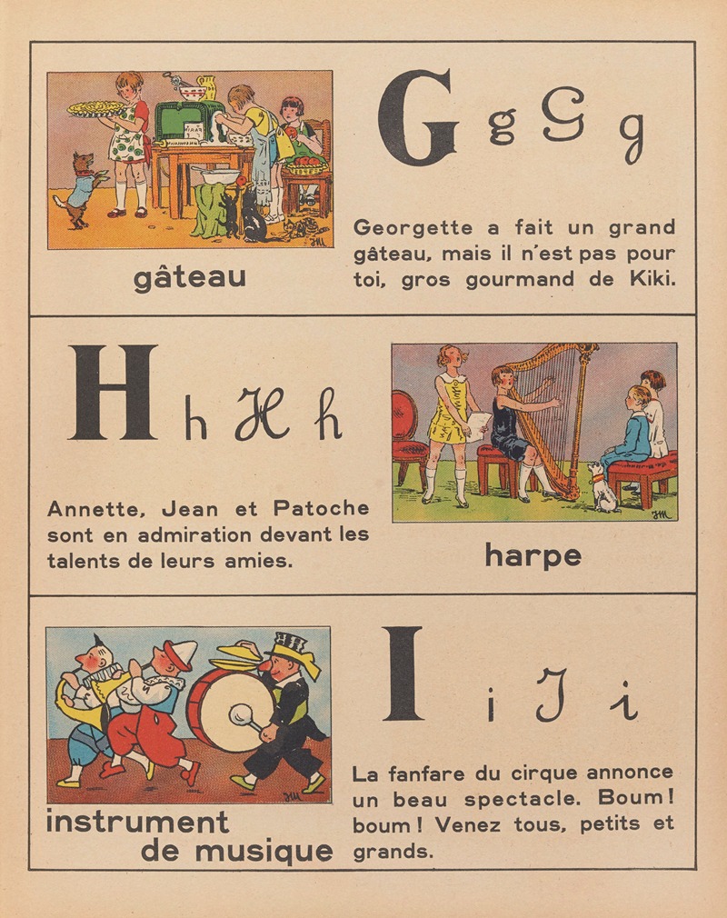 Jean François Matet - A.B.C. des métiers – abécédaire Pl.05