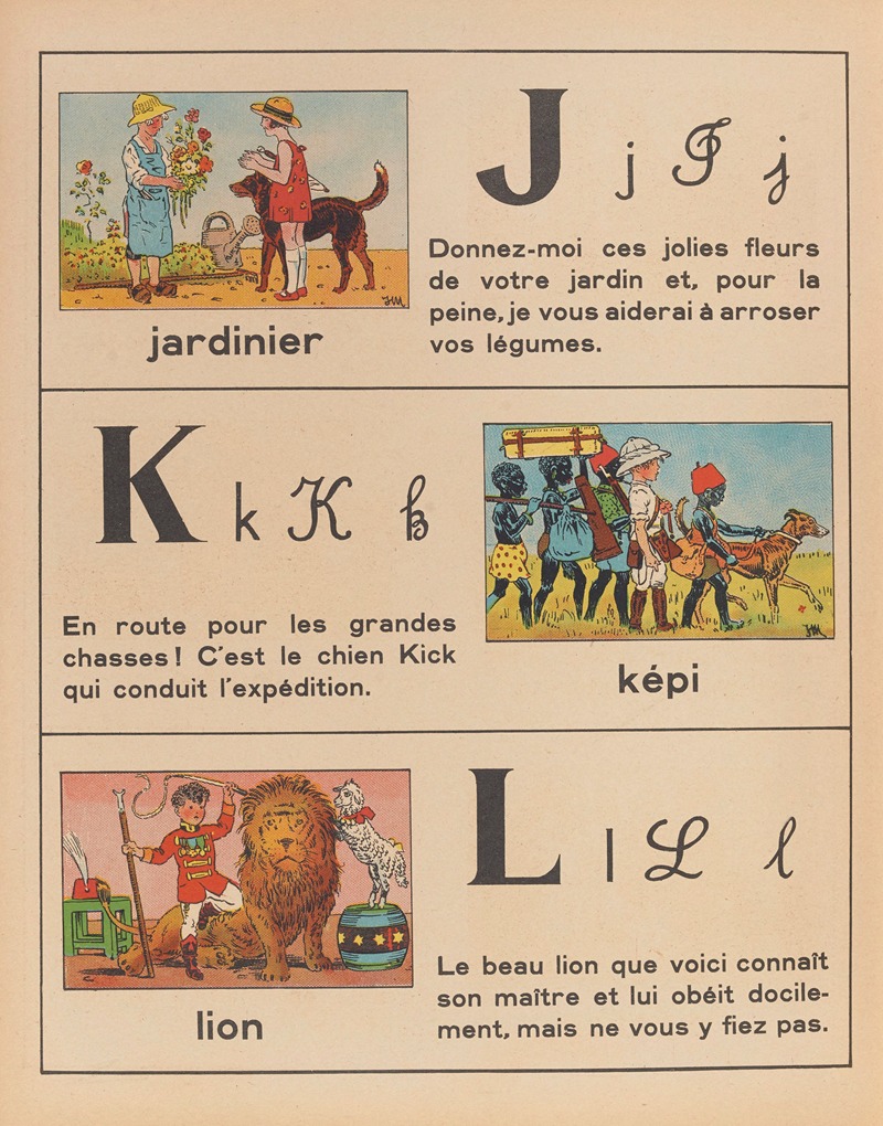 Jean François Matet - A.B.C. des métiers – abécédaire Pl.06