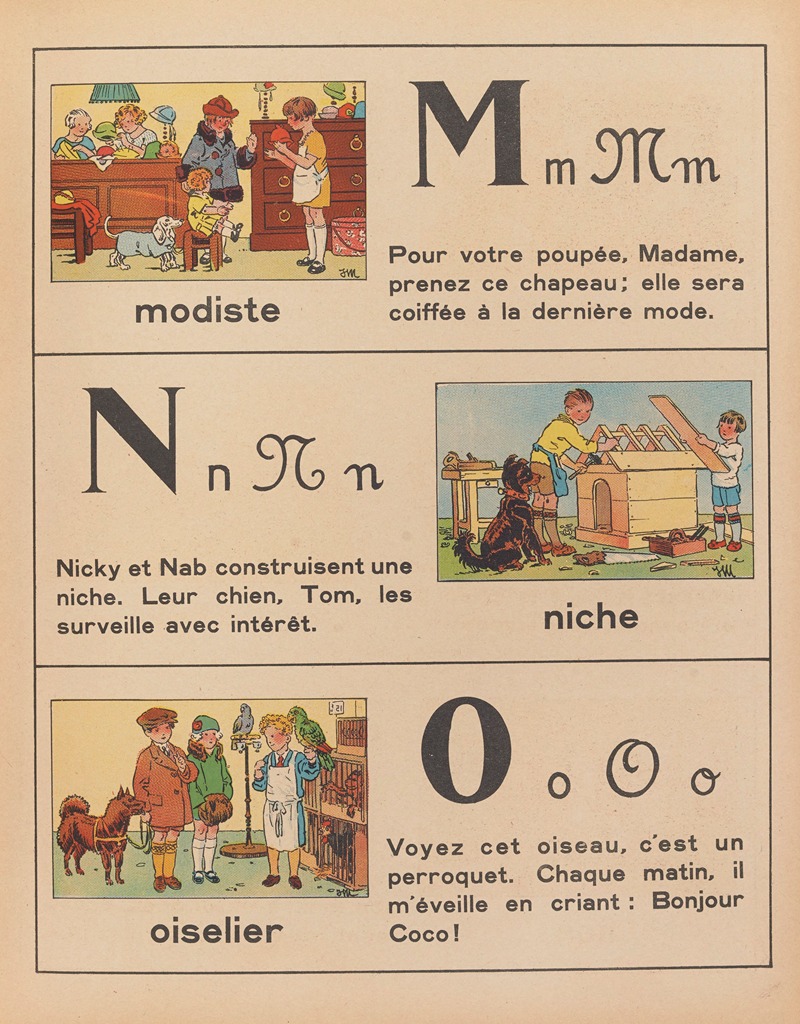 Jean François Matet - A.B.C. des métiers – abécédaire Pl.07