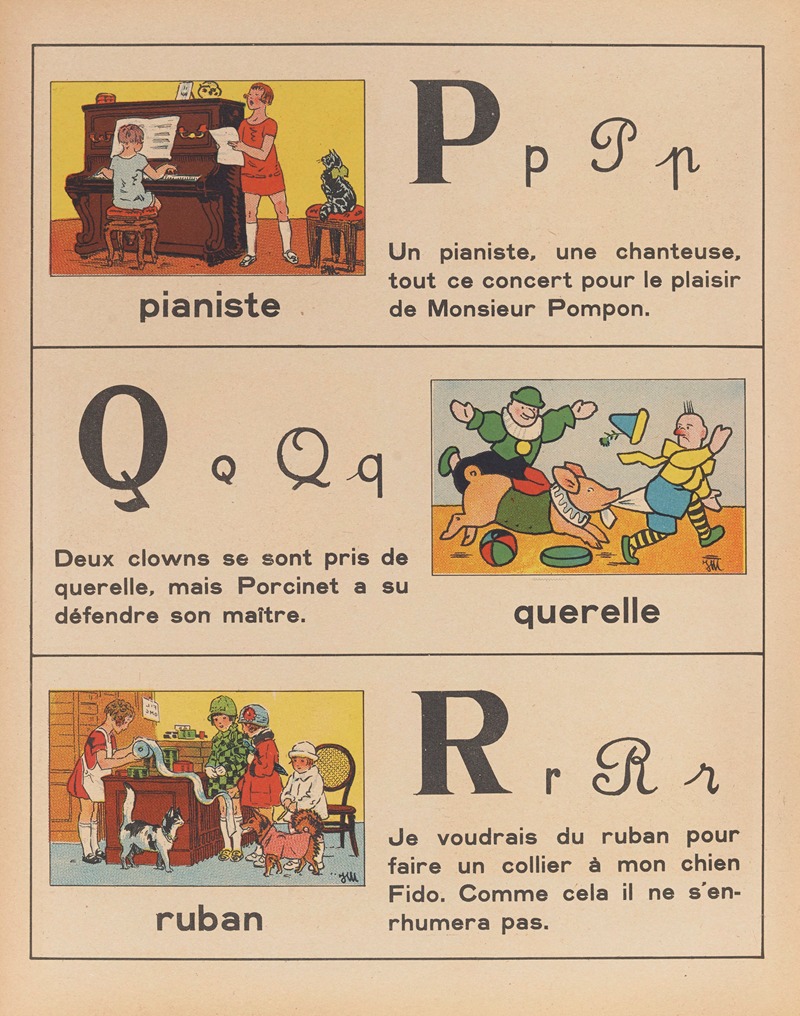 Jean François Matet - A.B.C. des métiers – abécédaire Pl.08