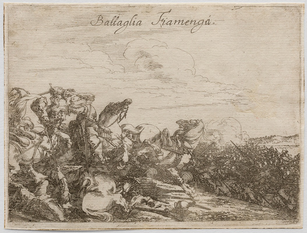 Johann Wilhelm Baur - Battle in Fiamenga, Italy