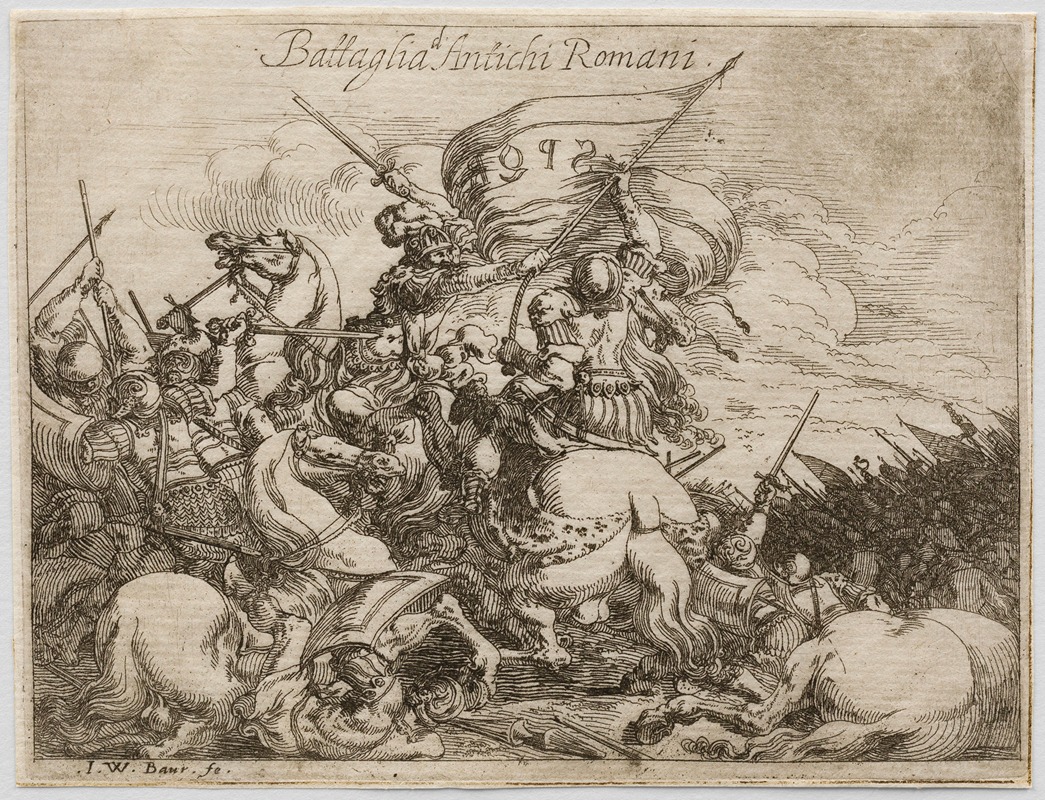 Johann Wilhelm Baur - Battle of the Ancient Romans