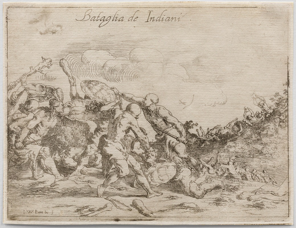 Johann Wilhelm Baur - Battle of the Indians
