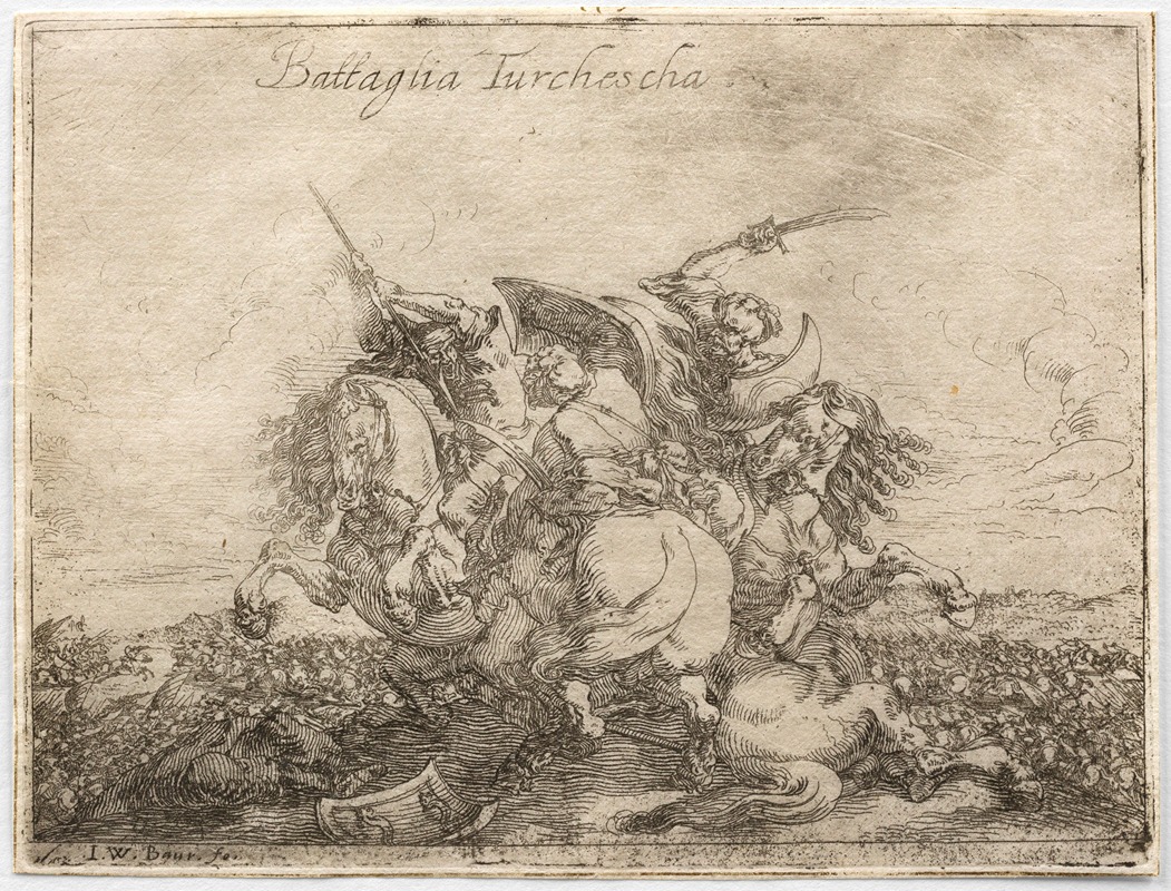 Johann Wilhelm Baur - Turkish Battle