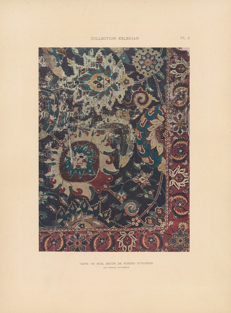 Jules Guiffrey - La collection Kelekian; Étoffes & tapis d’Orient & de Venise Pl.002