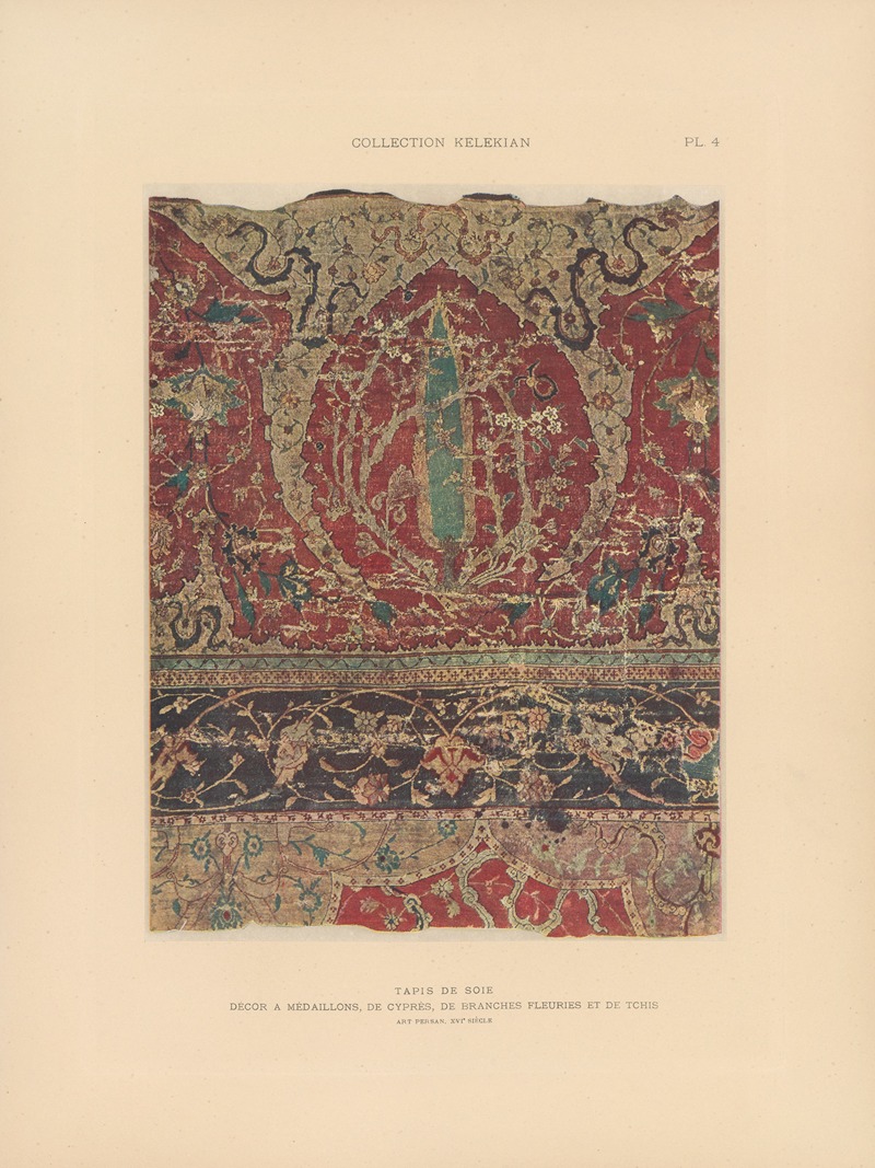 Jules Guiffrey - La collection Kelekian; Étoffes & tapis d’Orient & de Venise Pl.004