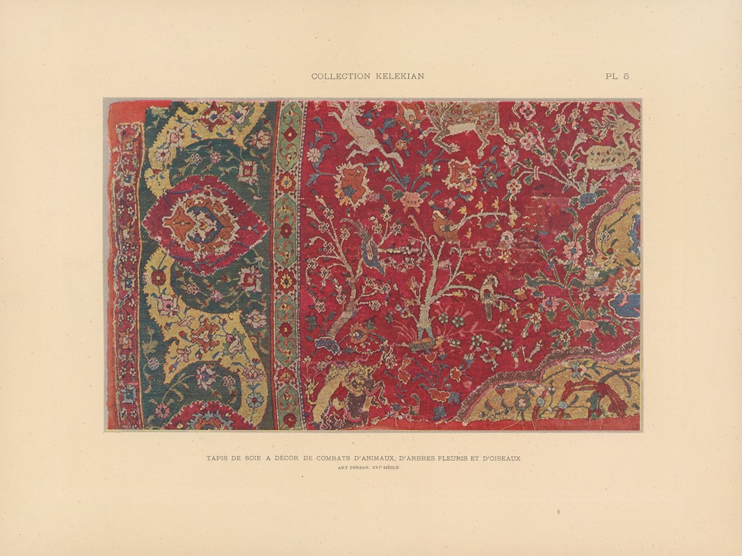 Jules Guiffrey - La collection Kelekian; Étoffes & tapis d’Orient & de Venise Pl.005