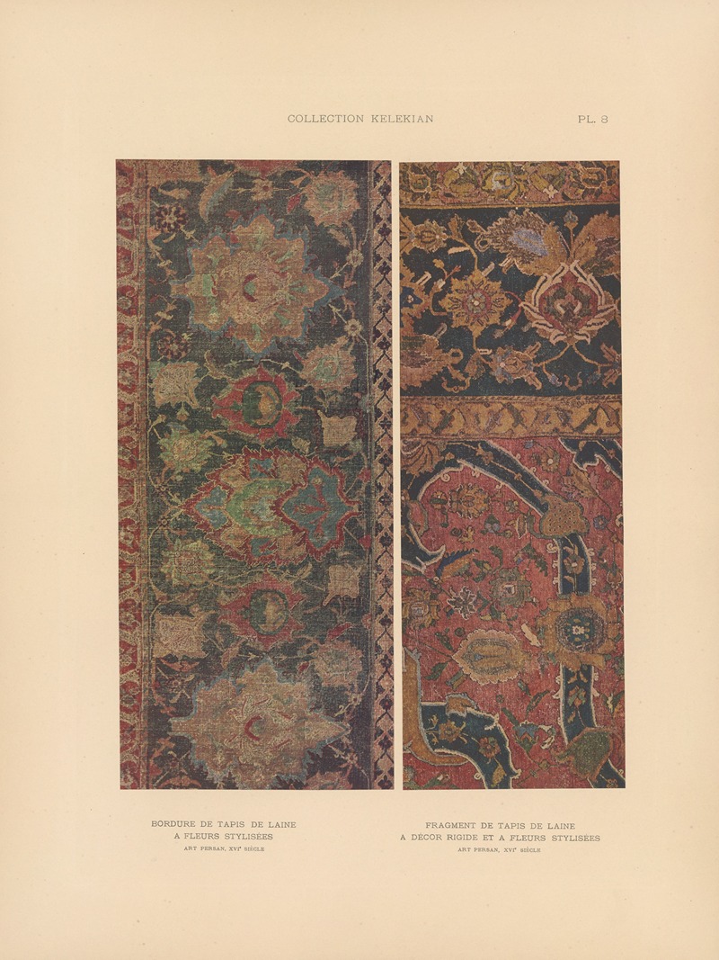 Jules Guiffrey - La collection Kelekian; Étoffes & tapis d’Orient & de Venise Pl.008