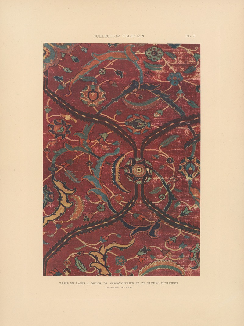 Jules Guiffrey - La collection Kelekian; Étoffes & tapis d’Orient & de Venise Pl.009