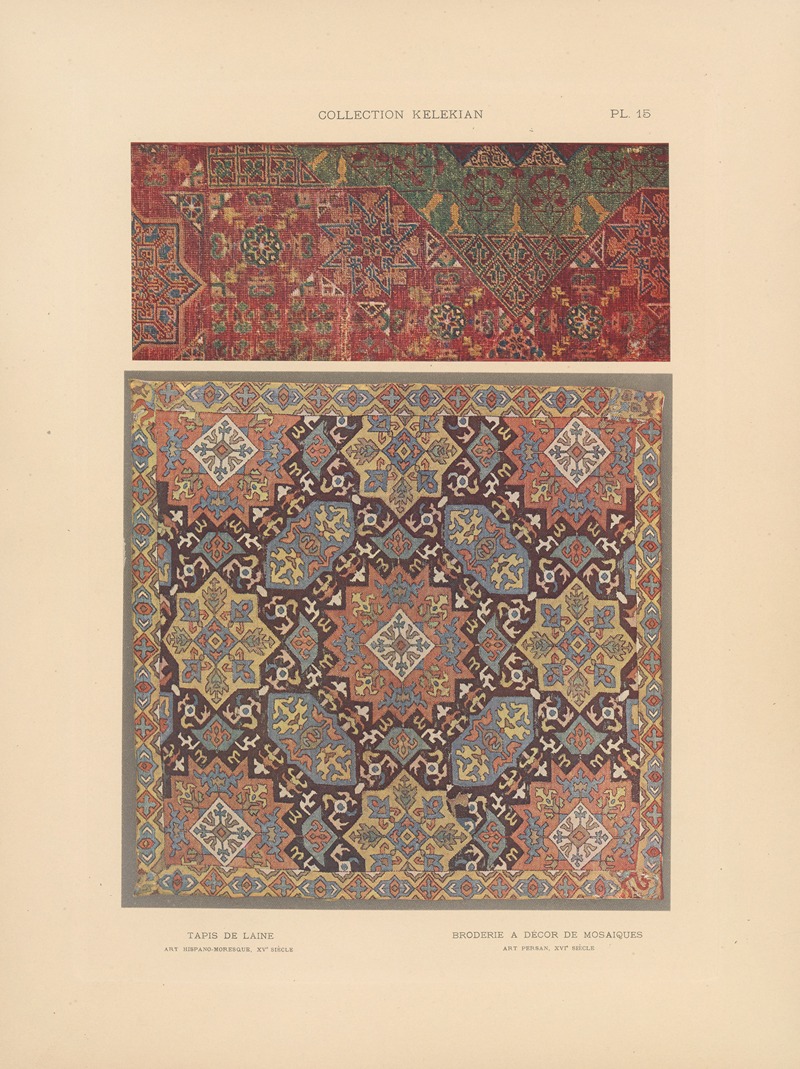 Jules Guiffrey - La collection Kelekian; Étoffes & tapis d’Orient & de Venise Pl.015