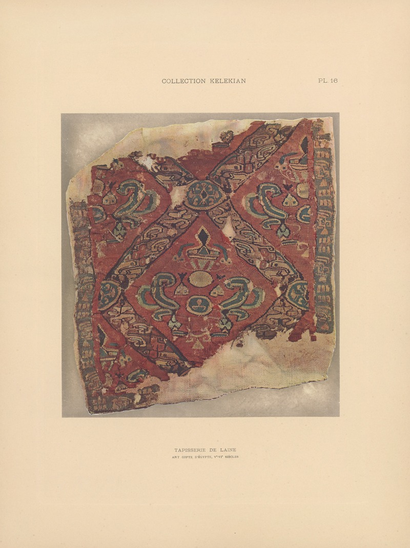 Jules Guiffrey - La collection Kelekian; Étoffes & tapis d’Orient & de Venise Pl.016