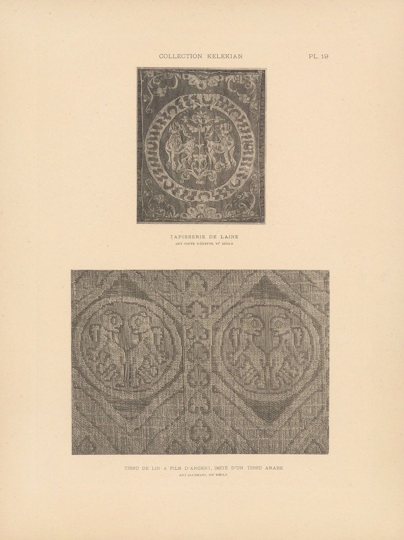 Jules Guiffrey - La collection Kelekian; Étoffes & tapis d’Orient & de Venise Pl.019