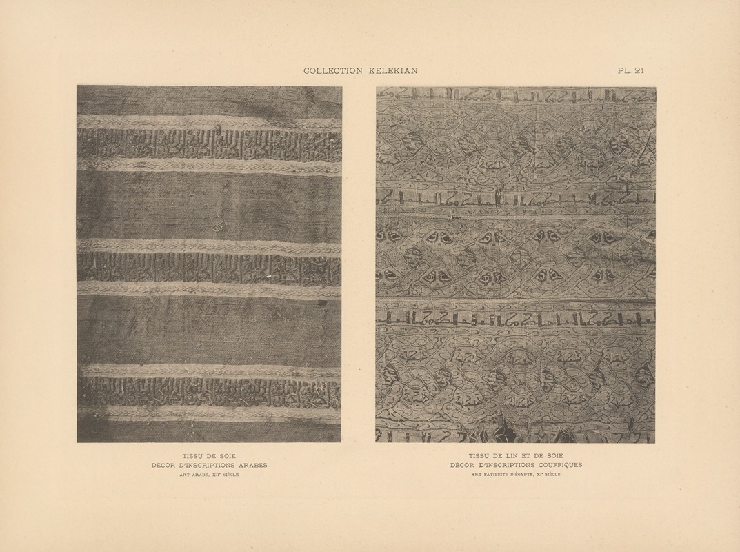 Jules Guiffrey - La collection Kelekian; Étoffes & tapis d’Orient & de Venise Pl.021