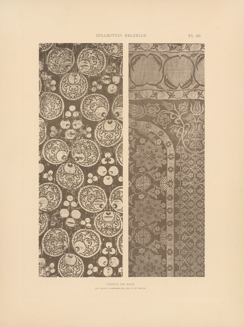 Jules Guiffrey - La collection Kelekian; Étoffes & tapis d’Orient & de Venise Pl.028