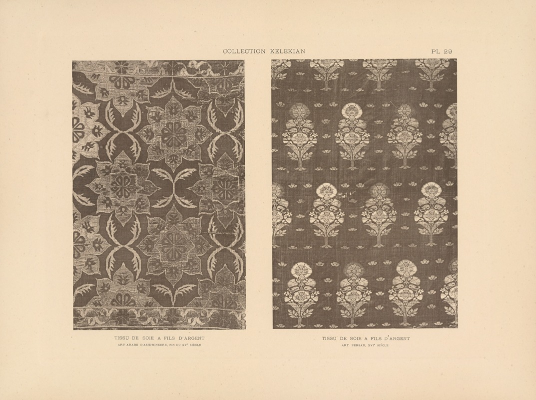 Jules Guiffrey - La collection Kelekian; Étoffes & tapis d’Orient & de Venise Pl.029