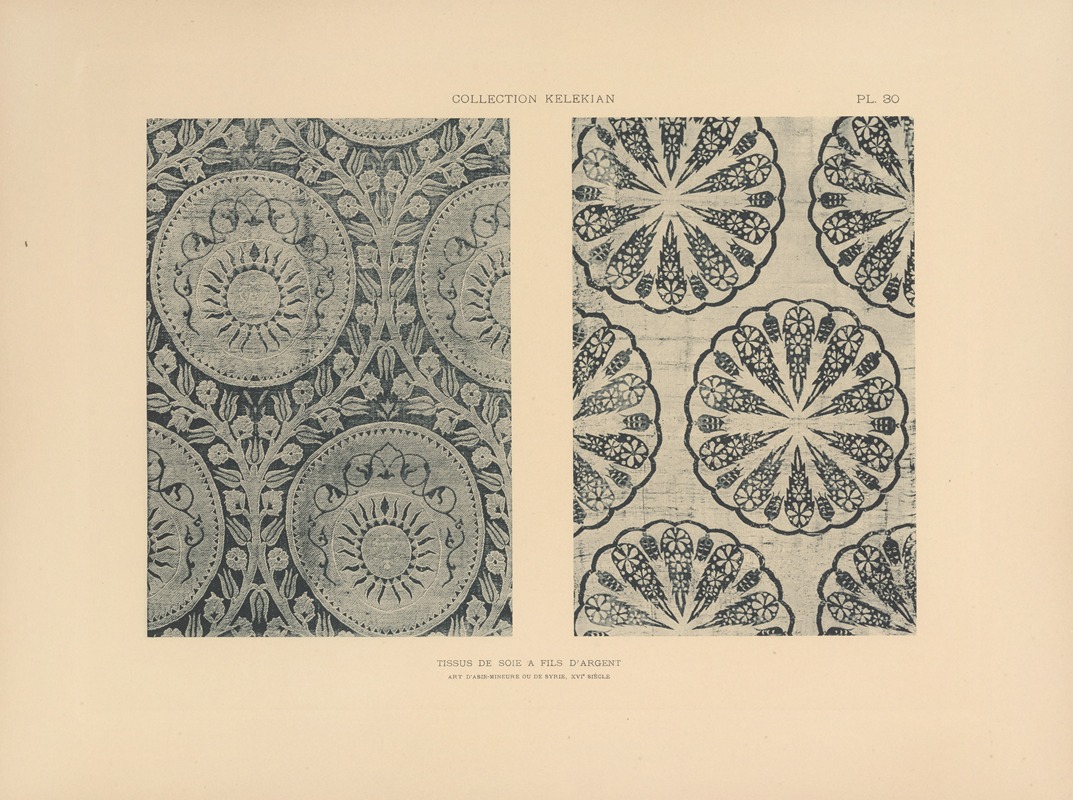 Jules Guiffrey - La collection Kelekian; Étoffes & tapis d’Orient & de Venise Pl.030