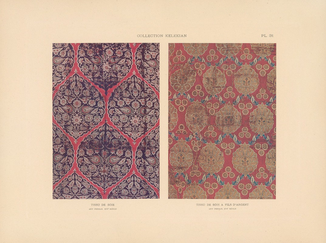 Jules Guiffrey - La collection Kelekian; Étoffes & tapis d’Orient & de Venise Pl.031