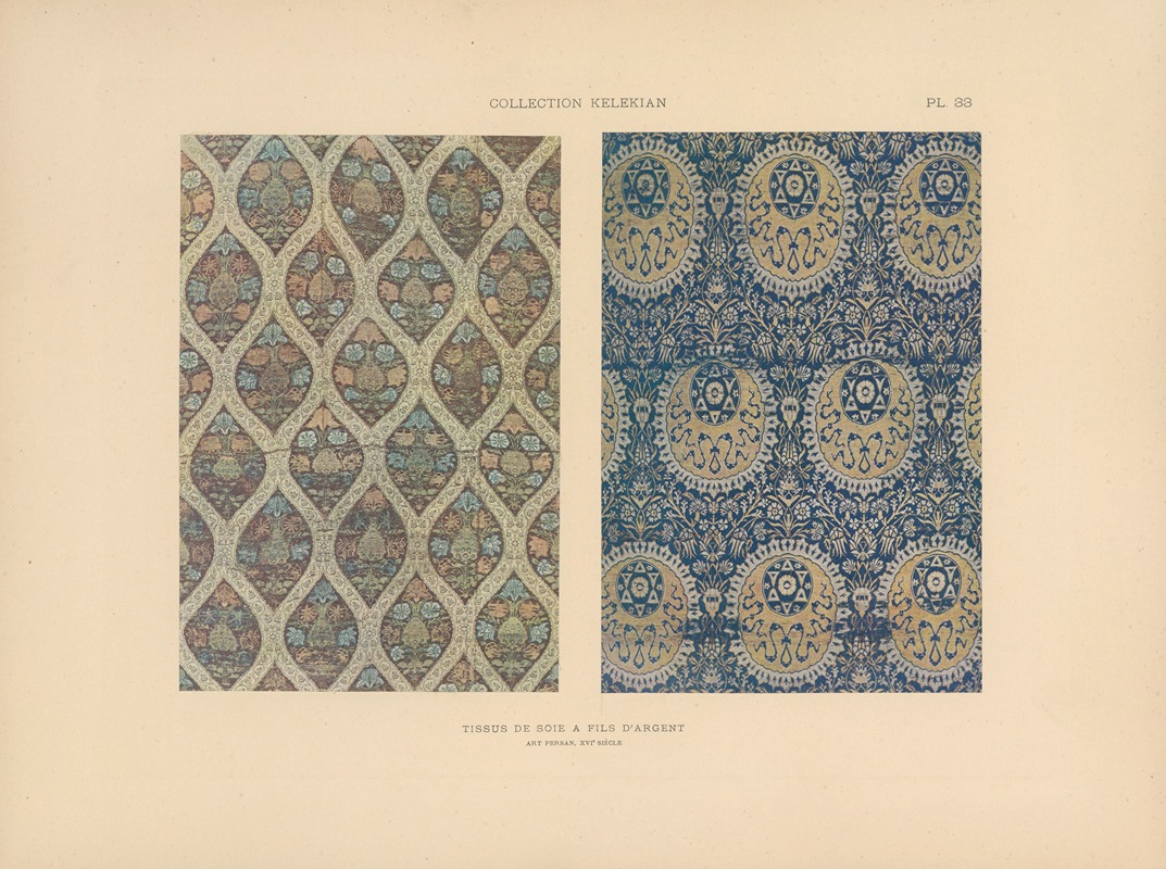 Jules Guiffrey - La collection Kelekian; Étoffes & tapis d’Orient & de Venise Pl.033
