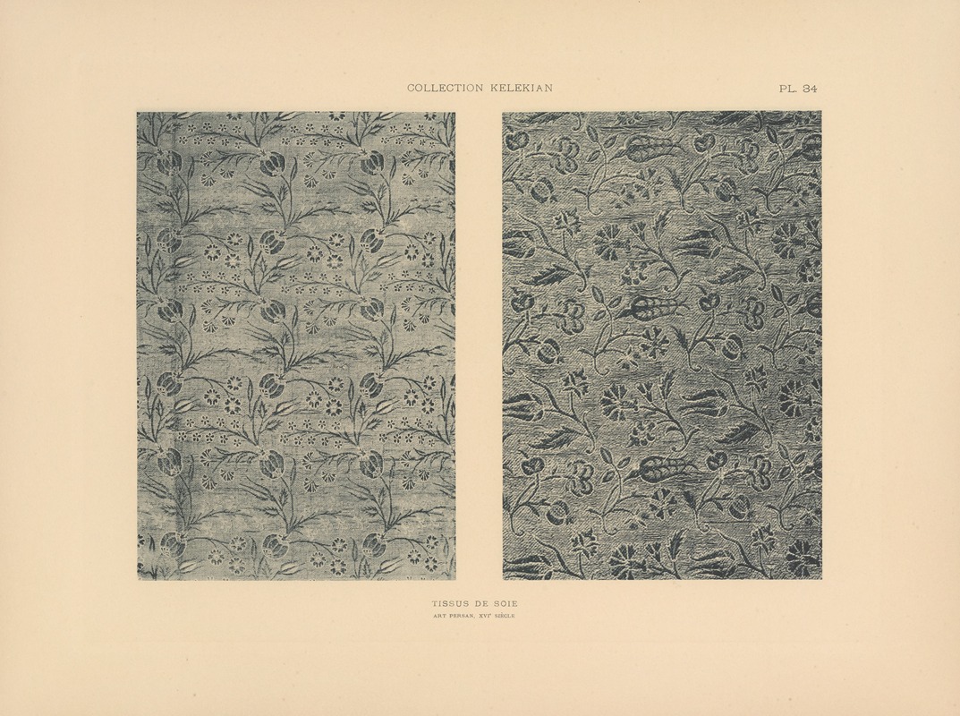 Jules Guiffrey - La collection Kelekian; Étoffes & tapis d’Orient & de Venise Pl.034