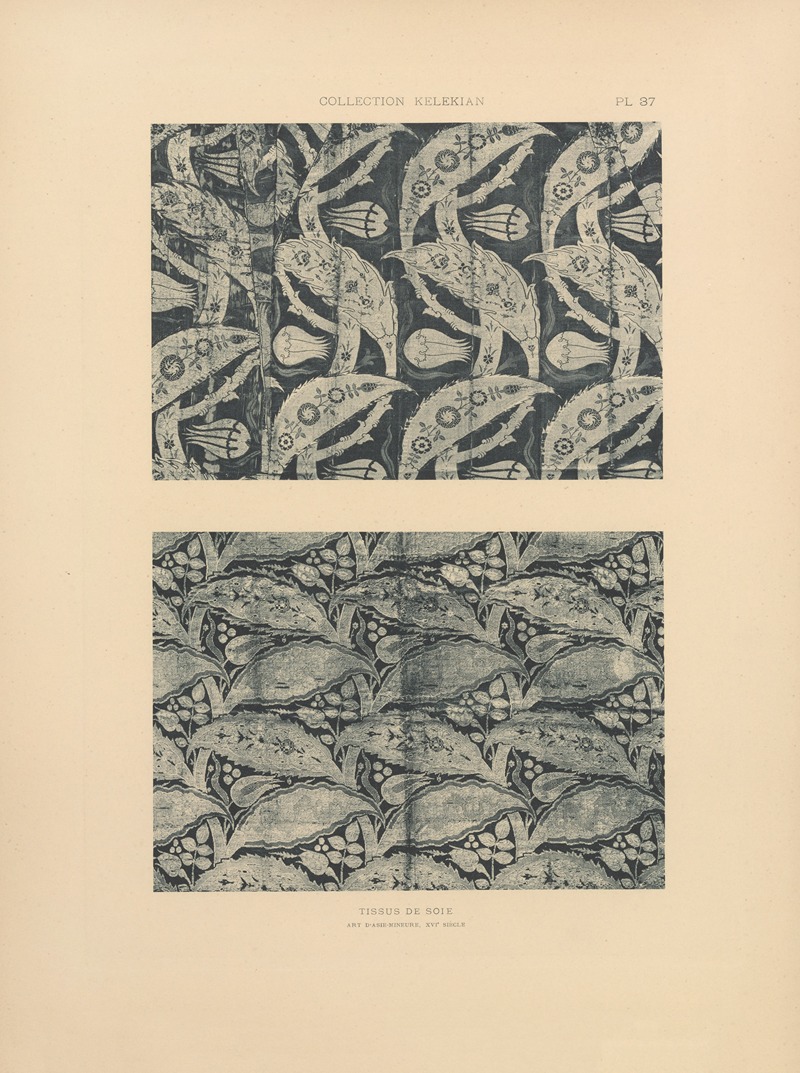 Jules Guiffrey - La collection Kelekian; Étoffes & tapis d’Orient & de Venise Pl.036