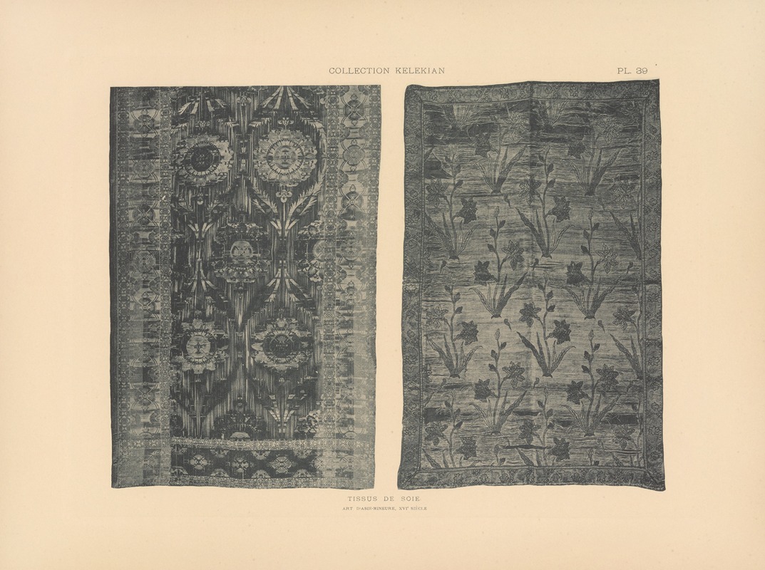 Jules Guiffrey - La collection Kelekian; Étoffes & tapis d’Orient & de Venise Pl.039