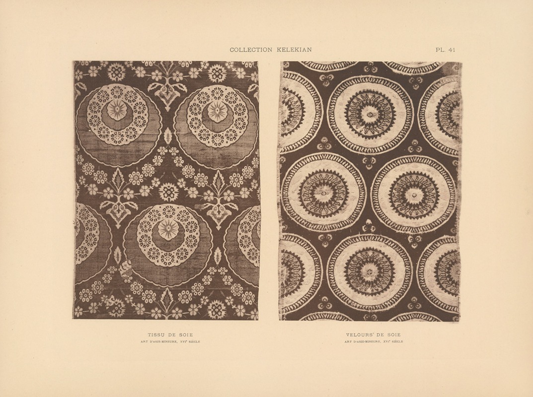 Jules Guiffrey - La collection Kelekian; Étoffes & tapis d’Orient & de Venise Pl.041