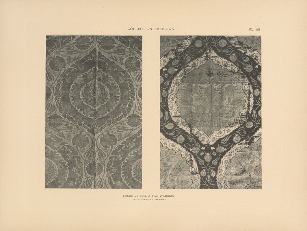 Jules Guiffrey - La collection Kelekian; Étoffes & tapis d’Orient & de Venise Pl.043