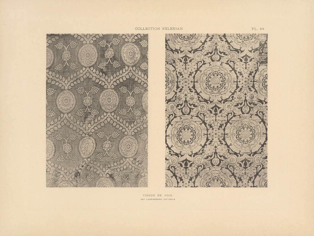 Jules Guiffrey - La collection Kelekian; Étoffes & tapis d’Orient & de Venise Pl.044