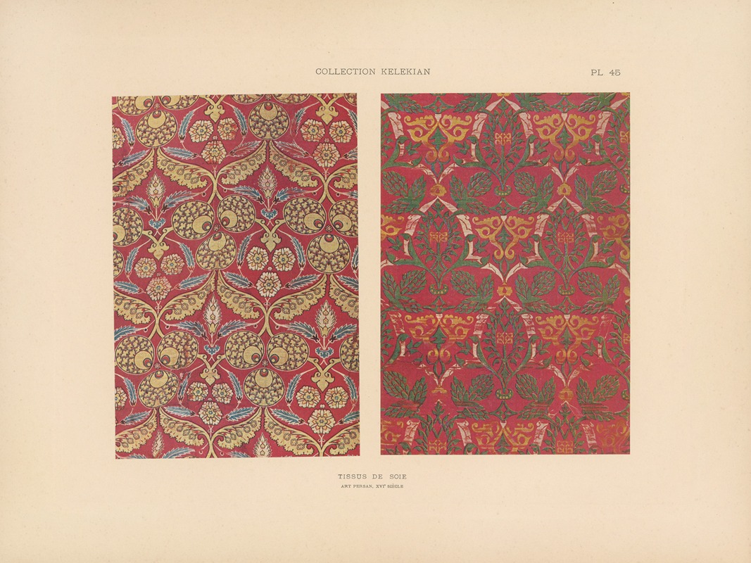 Jules Guiffrey - La collection Kelekian; Étoffes & tapis d’Orient & de Venise Pl.045