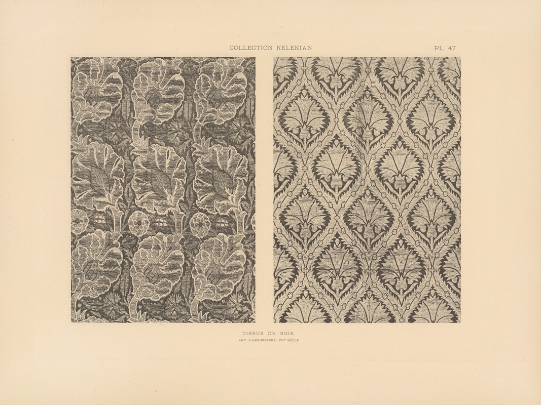 Jules Guiffrey - La collection Kelekian; Étoffes & tapis d’Orient & de Venise Pl.047