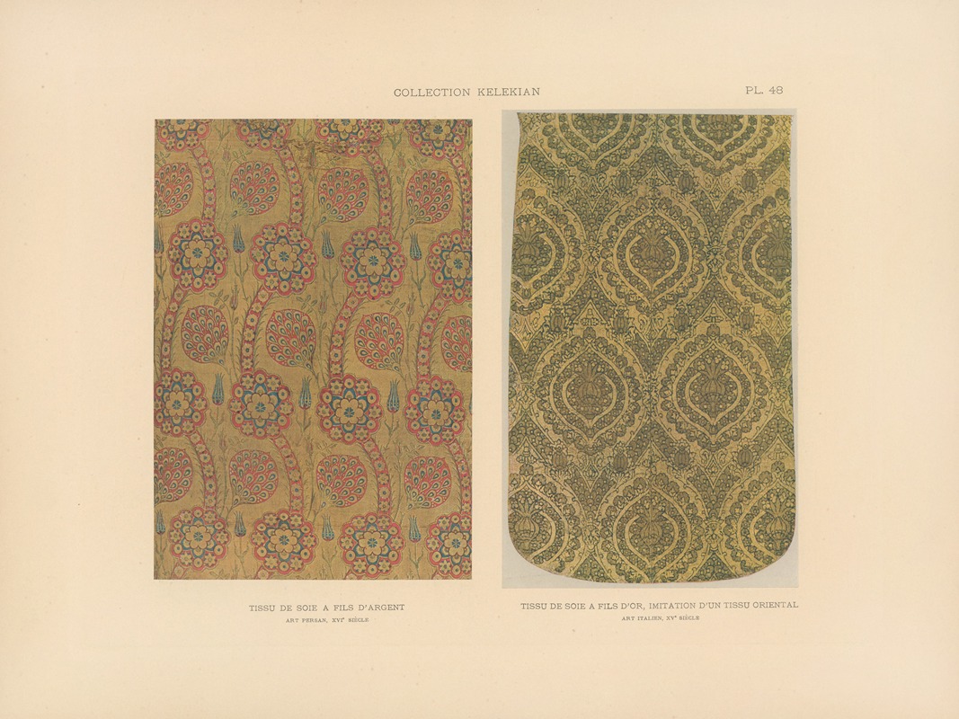 Jules Guiffrey - La collection Kelekian; Étoffes & tapis d’Orient & de Venise Pl.048