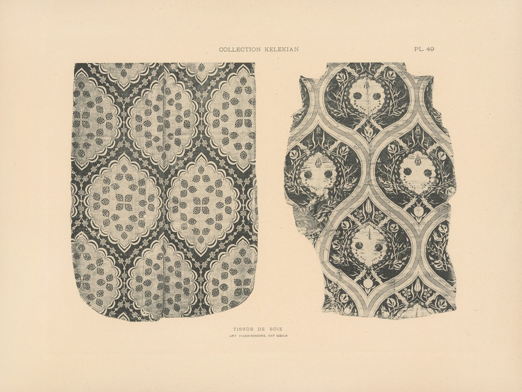 Jules Guiffrey - La collection Kelekian; Étoffes & tapis d’Orient & de Venise Pl.049