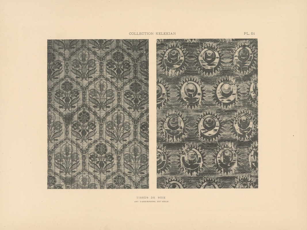 Jules Guiffrey - La collection Kelekian; Étoffes & tapis d’Orient & de Venise Pl.051