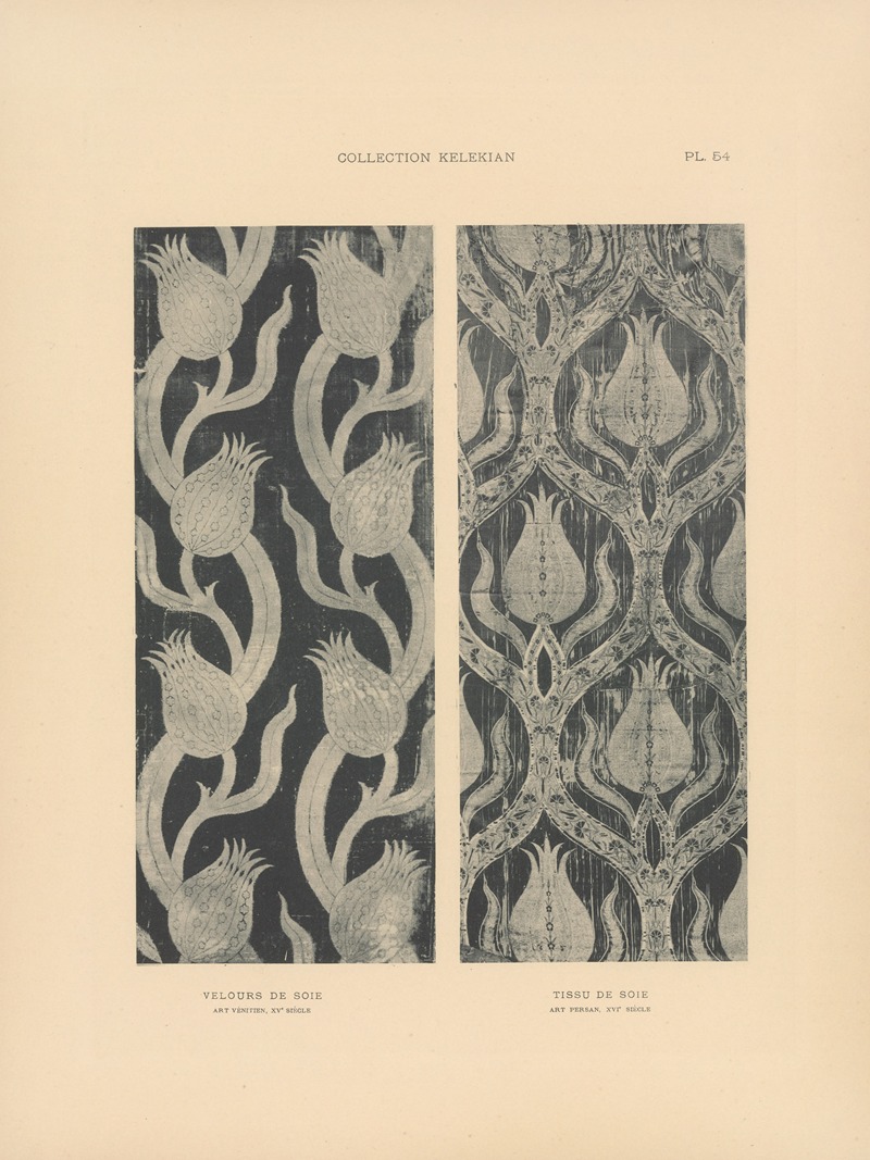 Jules Guiffrey - La collection Kelekian; Étoffes & tapis d’Orient & de Venise Pl.054