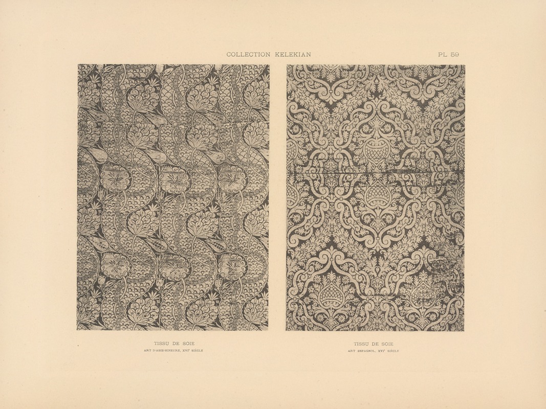 Jules Guiffrey - La collection Kelekian; Étoffes & tapis d’Orient & de Venise Pl.059