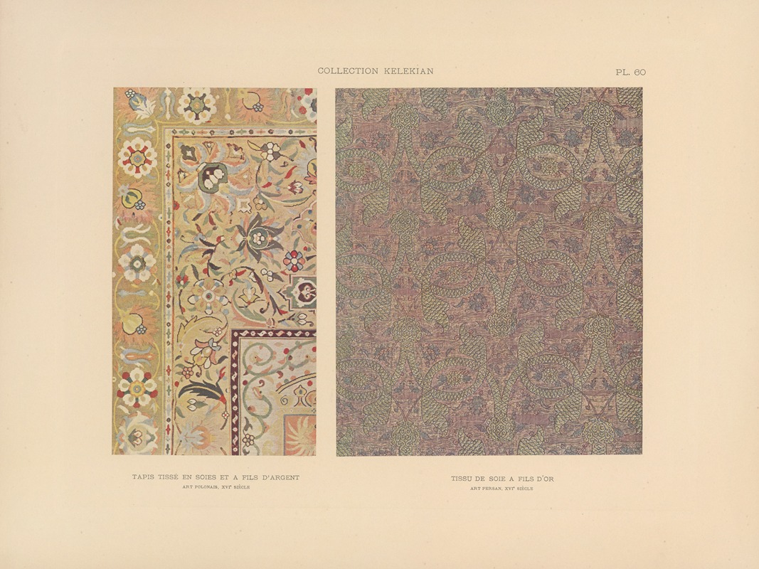 Jules Guiffrey - La collection Kelekian; Étoffes & tapis d’Orient & de Venise Pl.060