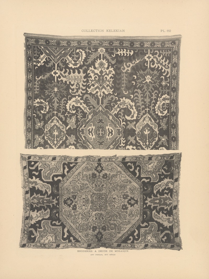 Jules Guiffrey - La collection Kelekian; Étoffes & tapis d’Orient & de Venise Pl.062