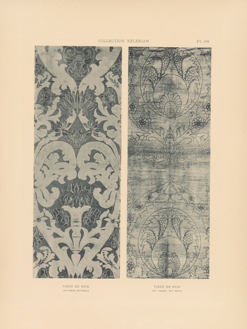 Jules Guiffrey - La collection Kelekian; Étoffes & tapis d’Orient & de Venise Pl.064