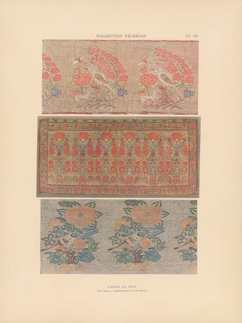 Jules Guiffrey - La collection Kelekian; Étoffes & tapis d’Orient & de Venise Pl.065