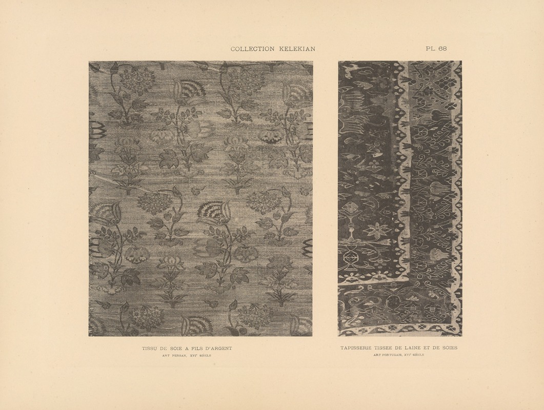 Jules Guiffrey - La collection Kelekian; Étoffes & tapis d’Orient & de Venise Pl.068