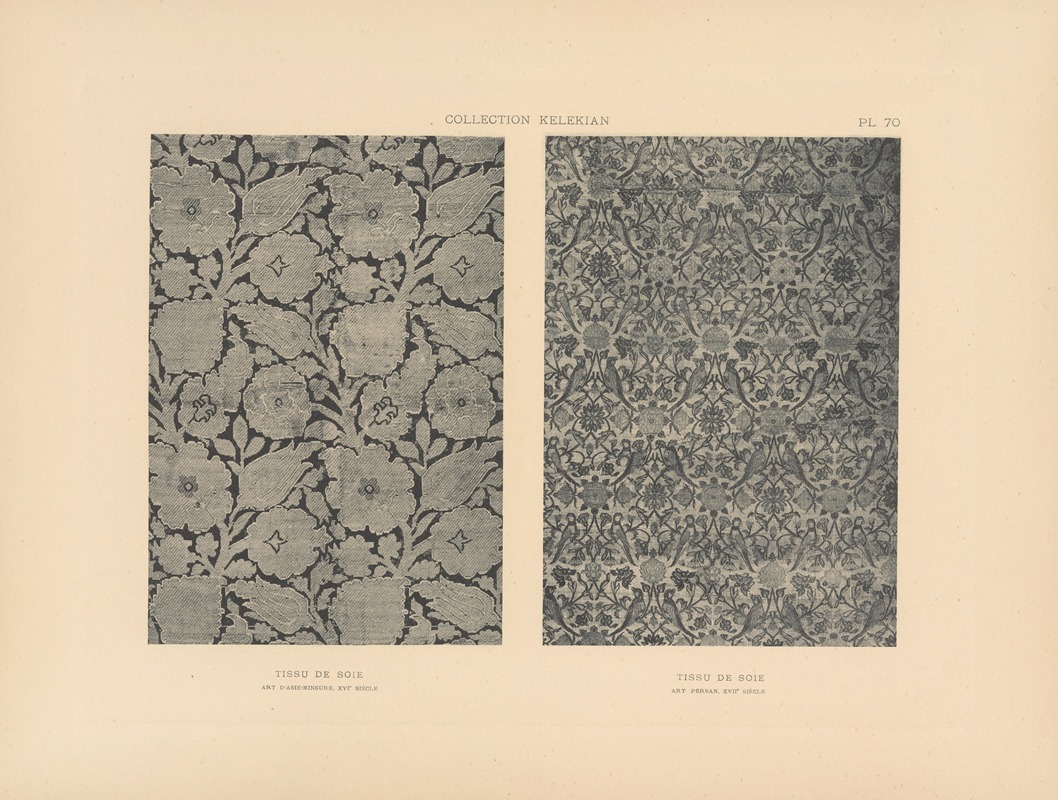 Jules Guiffrey - La collection Kelekian; Étoffes & tapis d’Orient & de Venise Pl.070