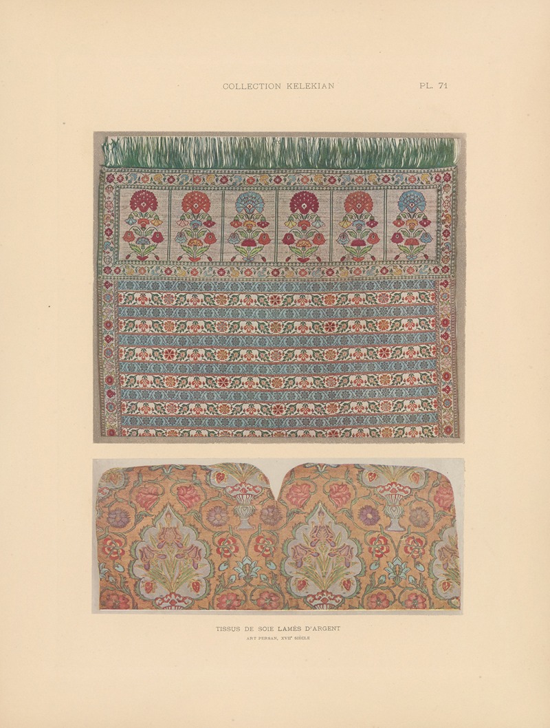 Jules Guiffrey - La collection Kelekian; Étoffes & tapis d’Orient & de Venise Pl.071