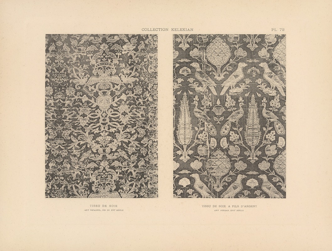 Jules Guiffrey - La collection Kelekian; Étoffes & tapis d’Orient & de Venise Pl.072