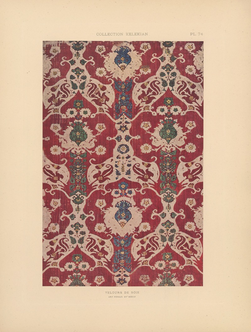 Jules Guiffrey - La collection Kelekian; Étoffes & tapis d’Orient & de Venise Pl.074